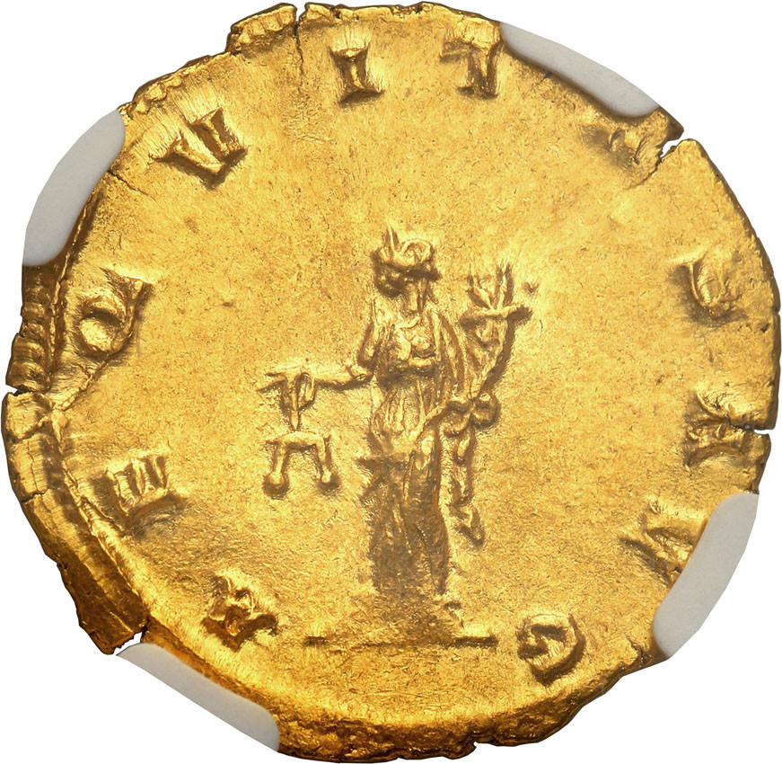 Cesarstwo Rzymskie. Gallienus AV-aureus AD 253-268 NGC MS 4/5